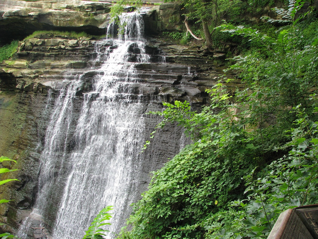 A waterfall in Cuyahoga Valley National Park 